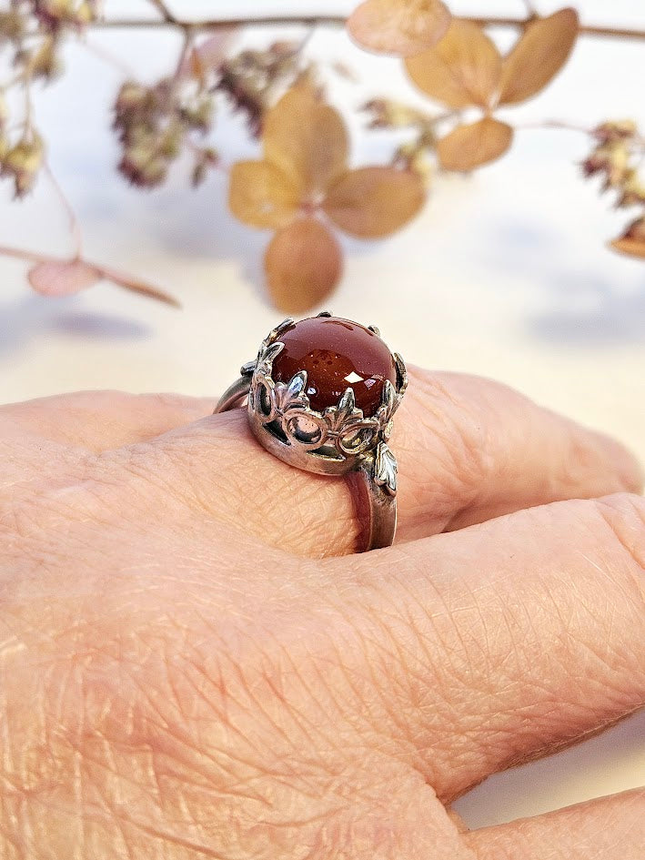 Regal Carnelian Ring