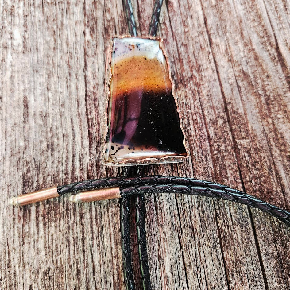 Montana Agate Bolo Tie