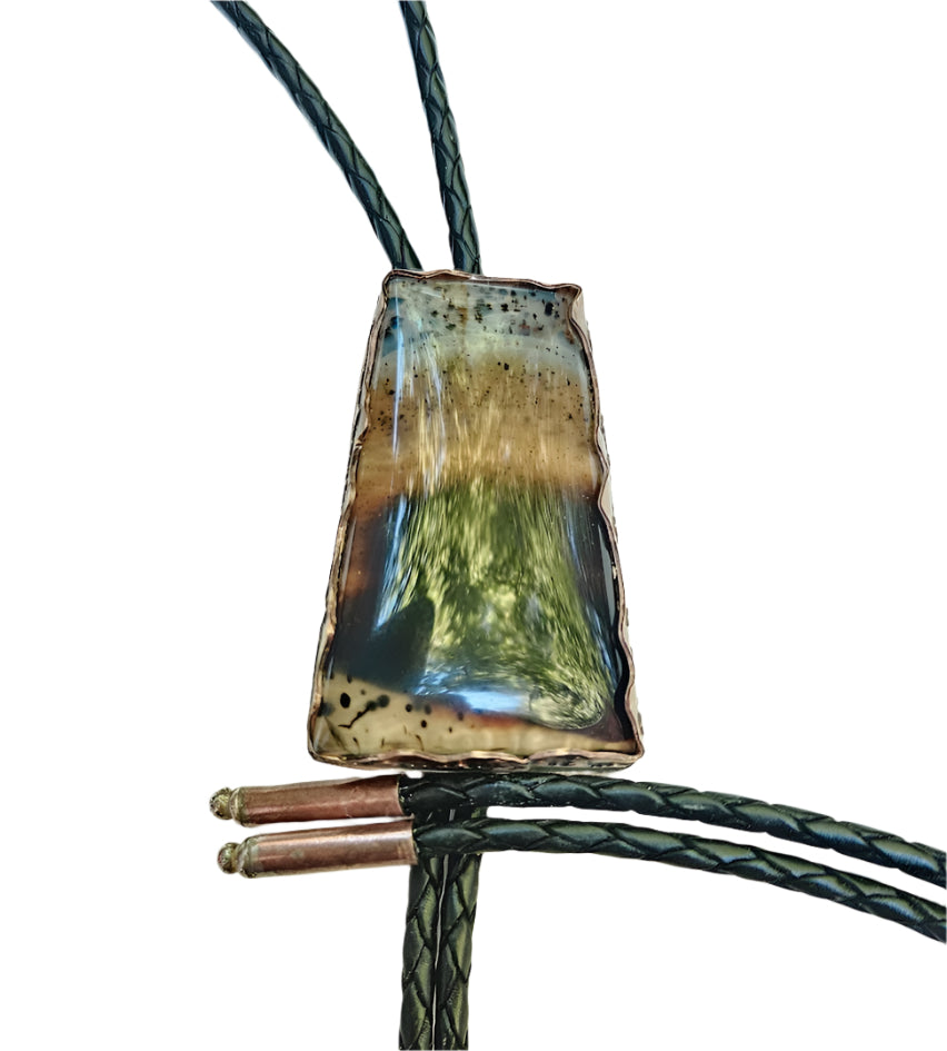 Montana Agate Bolo Tie