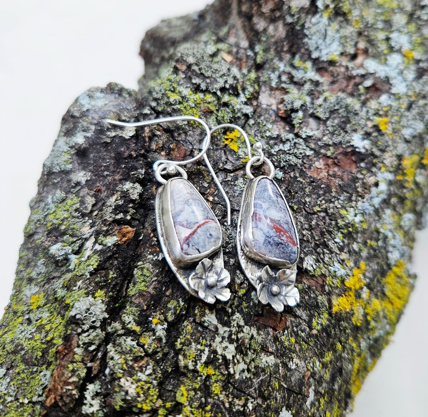 Jasper Floral Earrings