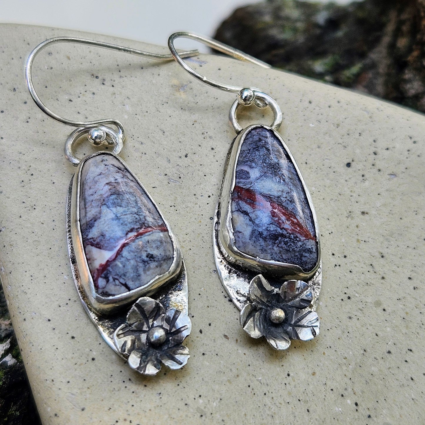 Jasper Floral Earrings