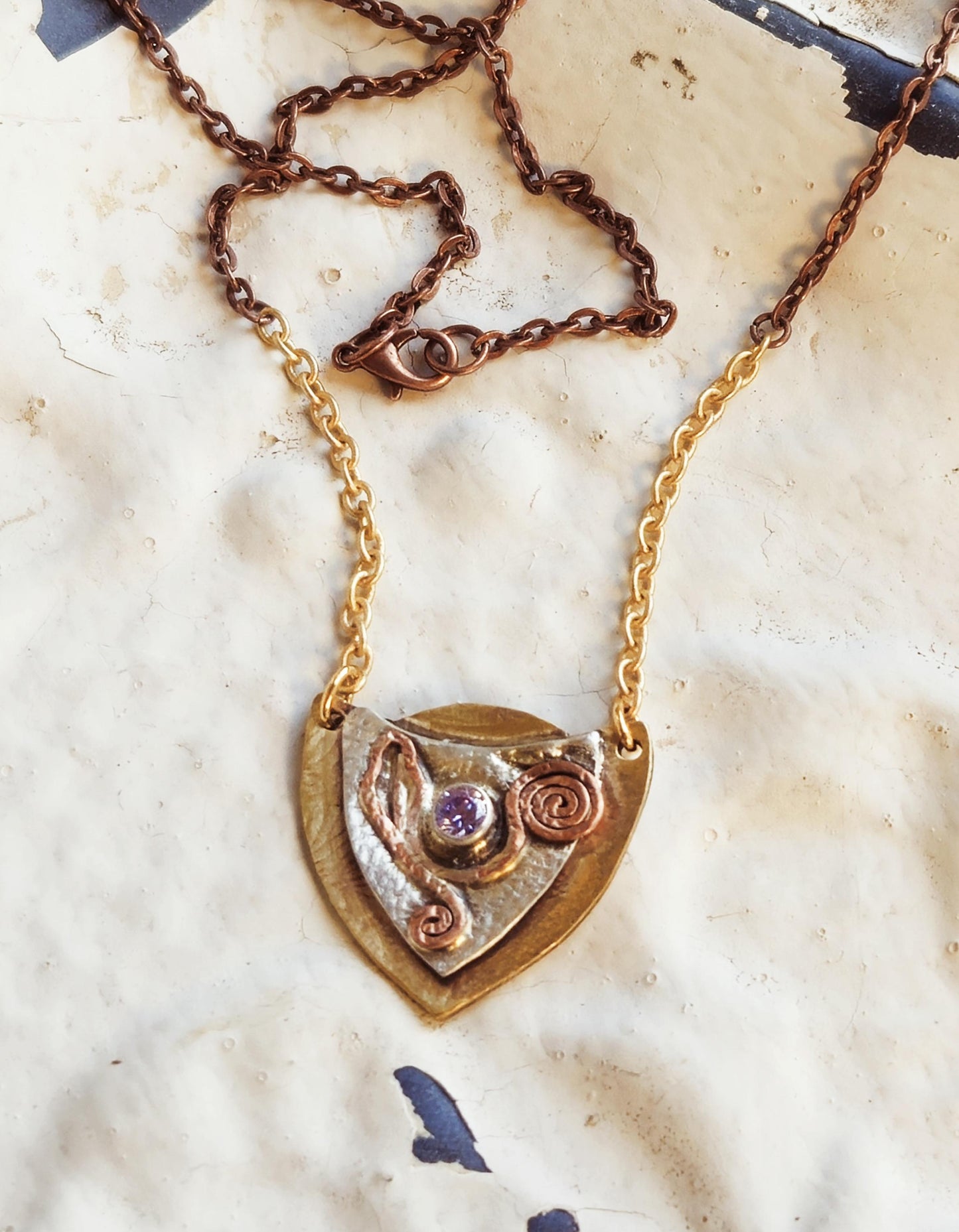 Gothic Shield Necklace