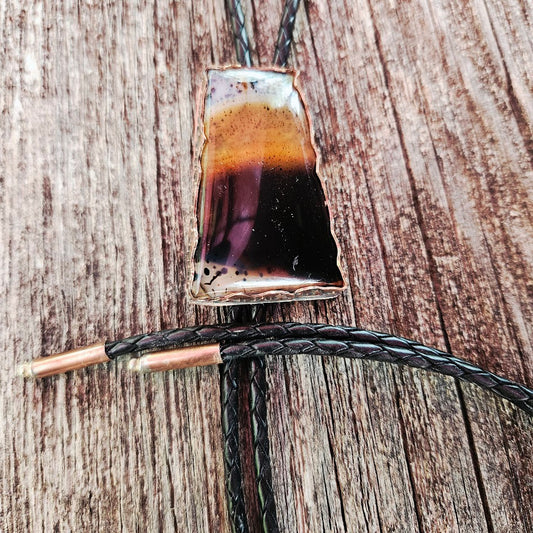Montana Agate Bolo Tie