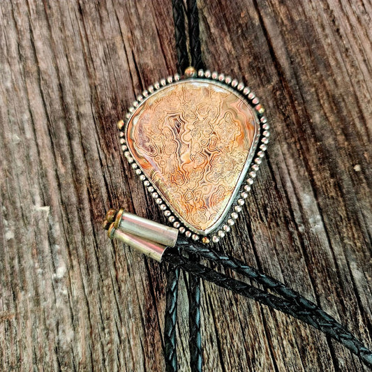 Lace Agate Bolo Tie