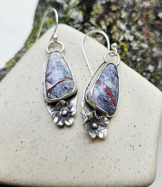 Jasper Floral Earrings